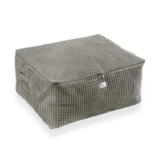 LARGE BLUE CORDUROY STORAGE BOX