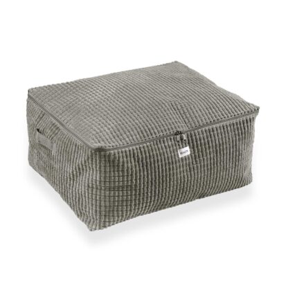 LARGE BLUE CORDUROY STORAGE BOX