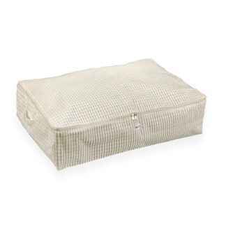 XL WHITE CORDUROY STORAGE BOX