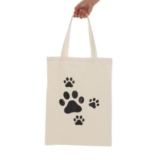 PAW PRINTS SHOPPING BAG