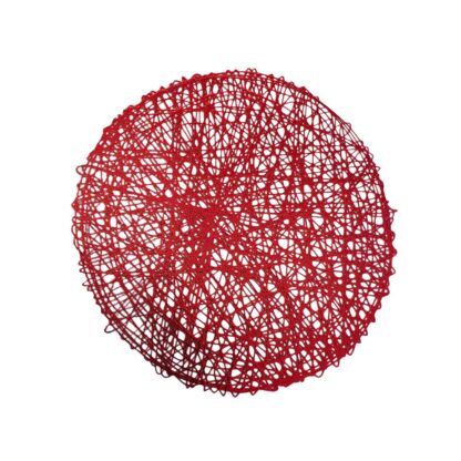 ROUND RED PLACEMAT