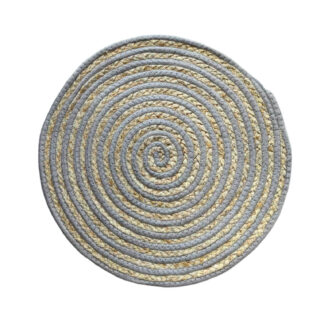ROUND GREY PLACEMAT