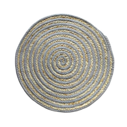 ROUND GREY PLACEMAT