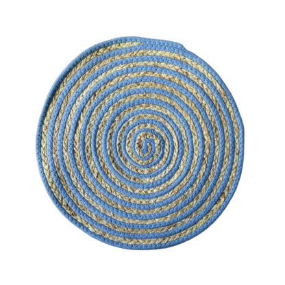 ROUND BLUE PLACEMAT