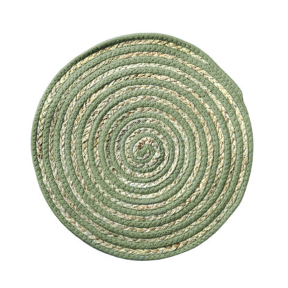 ROUND GREEN PLACEMAT