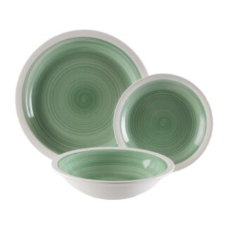 LEGRAND GREEN 18-PIECE DINNER SET