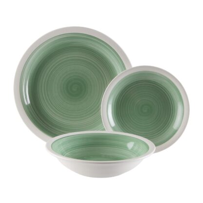 LEGRAND GREEN 18-PIECE DINNER SET
