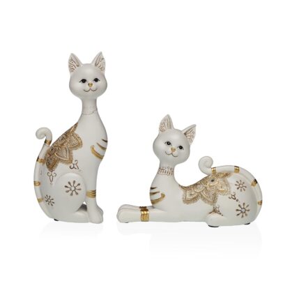 WHITE CAT FIGURE 20X14.5CM - Image 2
