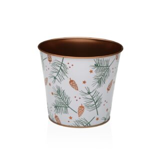 YULE SMALL METAL FLOWERPOT