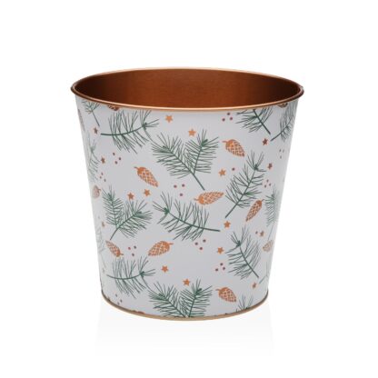 YULE XL METAL FLOWERPOT