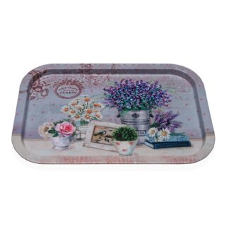 FLEURS METAL PLATTER