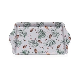 YULE METAL PLATTER WITH HANDLES