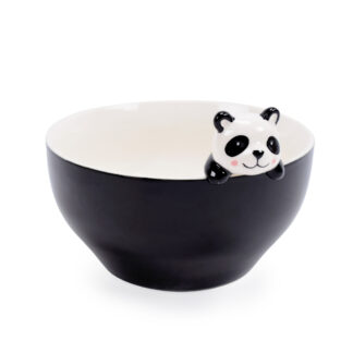 BLACK PANDA BEAR BOWL