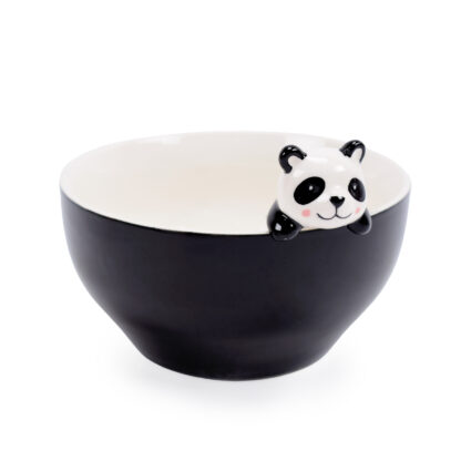 BLACK PANDA BEAR BOWL
