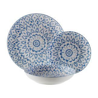 18-PIECE "LOLA" BLUE DINNER SET