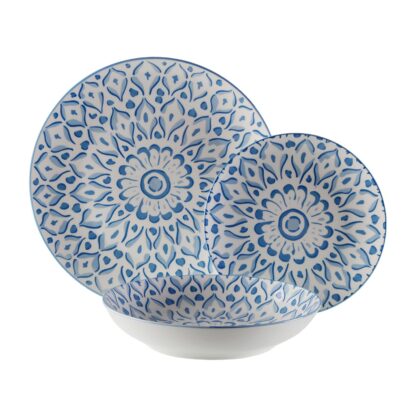 18-PIECE "LOLA" BLUE DINNER SET