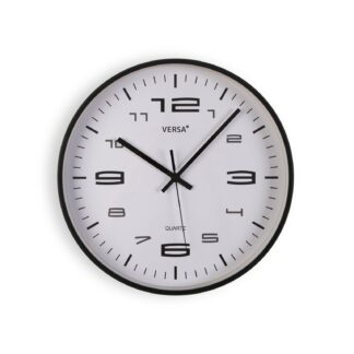 BLACK WALL CLOCK 25CM