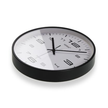 BLACK WALL CLOCK 25CM - Image 2