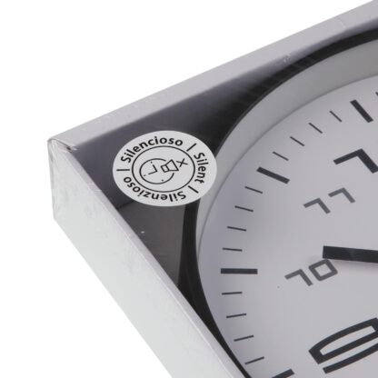 BLACK WALL CLOCK 25CM - Image 4
