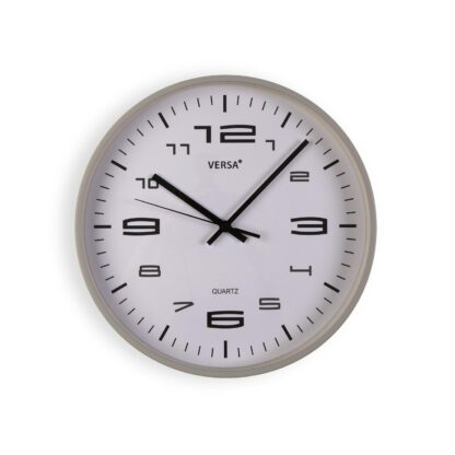 LIGHT GREY WALL CLOCK 25CM