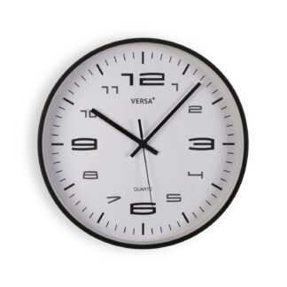 BLACK WALL CLOCK 30CM
