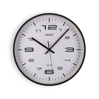 BLACK WALL CLOCK 30CM