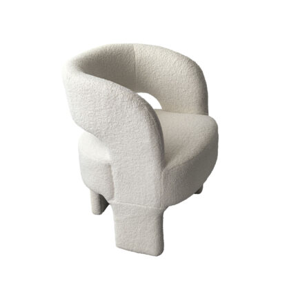 NASSER WHITE SHEEPSKIN ARMCHAIR - Image 3