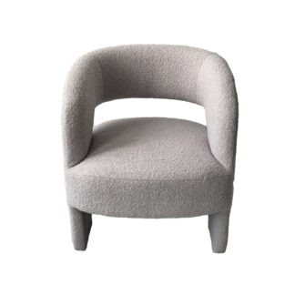 NASSER GREY SHEEPSKIN ARMCHAIR