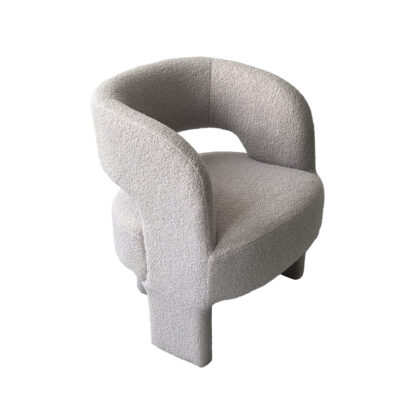 NASSER GREY SHEEPSKIN ARMCHAIR - Image 3