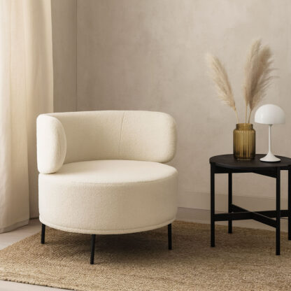 ERIE WHITE SHEEPSKIN ARMCHAIR - Image 2