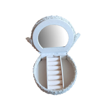 LIGHT GREY ARMCHAIR JEWELLERY BOX - Image 2