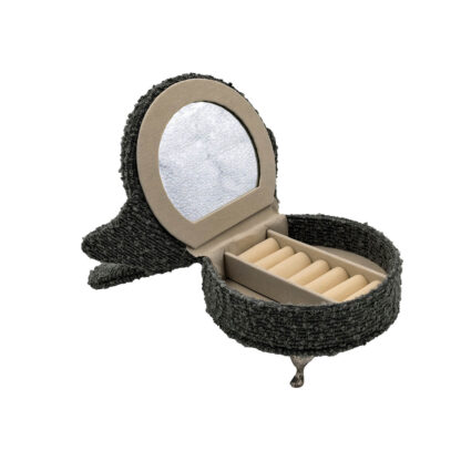 DARK GREY ARMCHAIR JEWELLERY BOX - Image 2