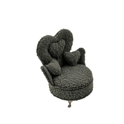 DARK GREY ARMCHAIR JEWELLERY BOX - Image 3