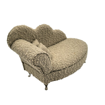 LIGHT GREY CHAISE LONGUE JEWELLERY BOX - Image 3