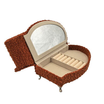 RED CHAISE LONGUE JEWELLERY BOX - Image 2