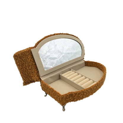 MUSTARD CHAISE LONGUE JEWELLERY BOX - Image 2