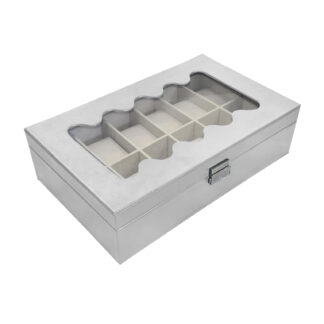 WHITE WATCH JEWELLERY BOX