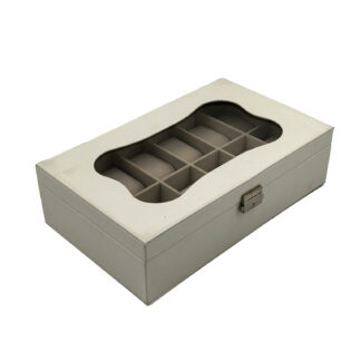 WHITE WATCH JEWELLERY BOX