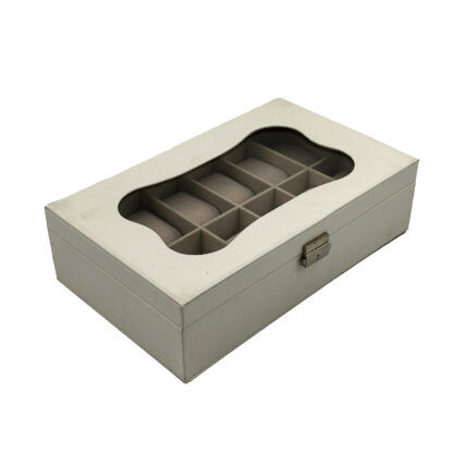 WHITE WATCH JEWELLERY BOX