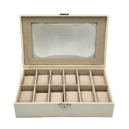 WHITE WATCH JEWELLERY BOX - Image 2