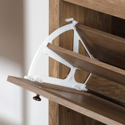 SHOE CABINET WITH RATTAN 3 DRAWERS - Image 4