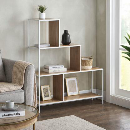 WHITE 3-TIER STEP SHELF - Image 2