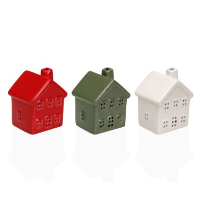 GREEN LED CERAMIC HOUSE FIGURE - Image 3