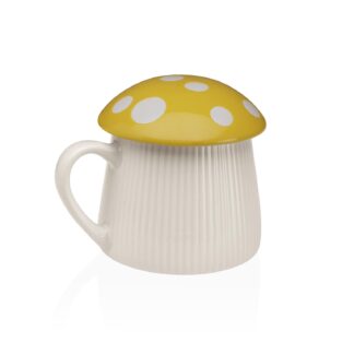 YELLOW MUSHROOM LID CUP