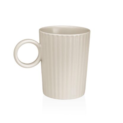 WHITE STRIPED CUP