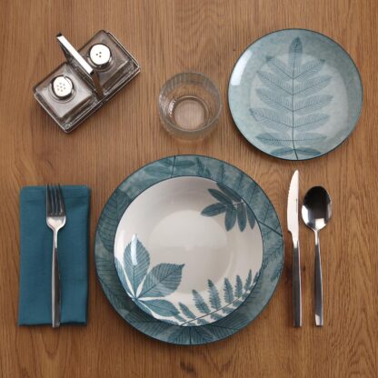 18-PIECE DINNER SET "AYLEN" BLUE - Image 2