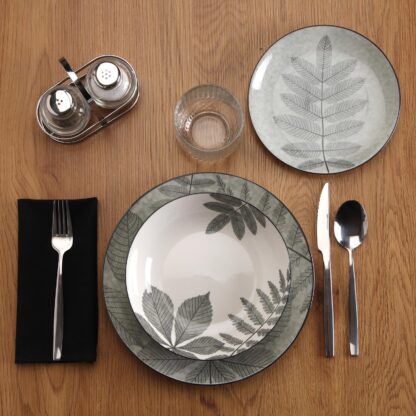 18-PIECE DINNER SET "AYLEN" DARK GREY - Image 2