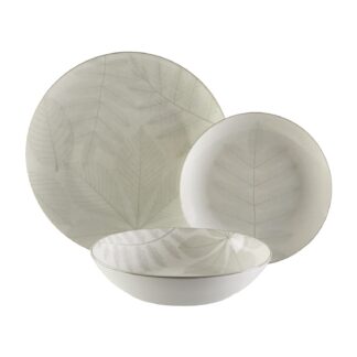 18-PIECE DINNER SET "AYLEN" LIGHT GREY
