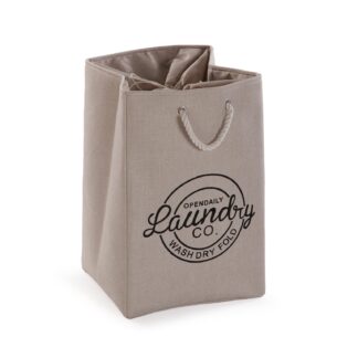 CREAM LAUNDRY HAMPER