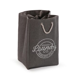 DARK GREY LAUNDRY HAMPER